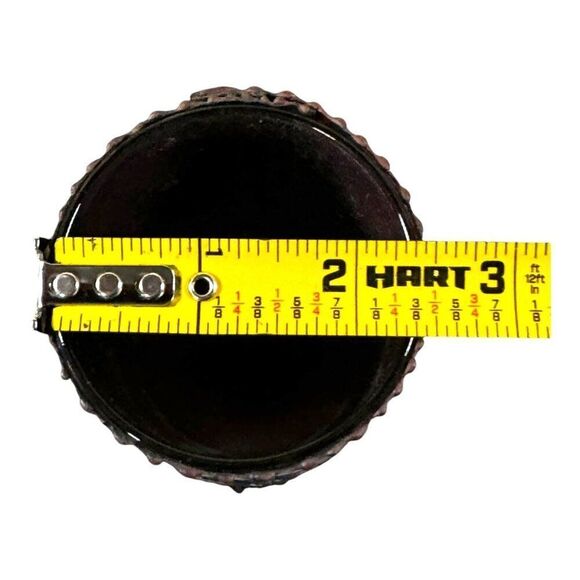 Vintage Handcrafted Kokopelli Copper Candle Holder 4" Tall Rust Patina Rustic - Picture 6 of 6